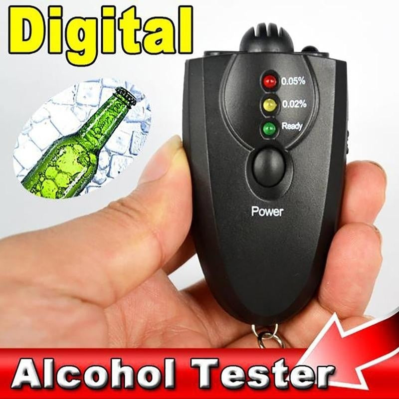 DM604B Alcohol Tester Rechargeable Breath Alcohol Tester LCD Digital  Breathalyzer Blowing Alcohol Tester Meter