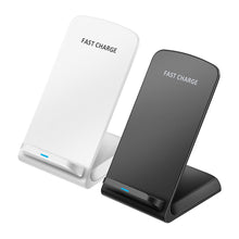 Load image into Gallery viewer, Wireless Charger Stand Qi-Enabled Devices 10W Non-slip Fast Charging Dock Intelligent Identification for iphone 8 8Plus X Samsung Galaxy S8 S7 edge S8+ Note 8 Lumia 1520 LG G10 Nexus 5 6 7