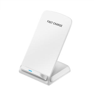 Wireless Charger Stand Qi-Enabled Devices 10W Non-slip Fast Charging Dock Intelligent Identification for iphone 8 8Plus X Samsung Galaxy S8 S7 edge S8+ Note 8 Lumia 1520 LG G10 Nexus 5 6 7