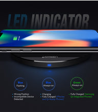 Load image into Gallery viewer, 10W Qi Wireless Charger for iPhone X XS Max XR 8 Plus Fast Wireless Charging Pad for Samsung S8 S9 S9+ Note 9 Xiaomi